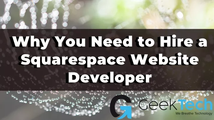 why you need to hire a squarespace website