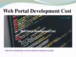 web portal d evelopment c ost