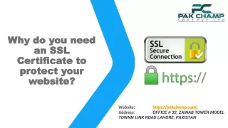 Why do you need an SSL Certificate to protect your website
