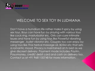Sex Toys in Ludhiana