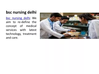bsc nursing delhi