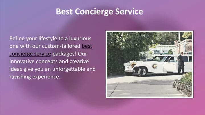 best concierge service