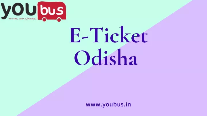e ticket odisha