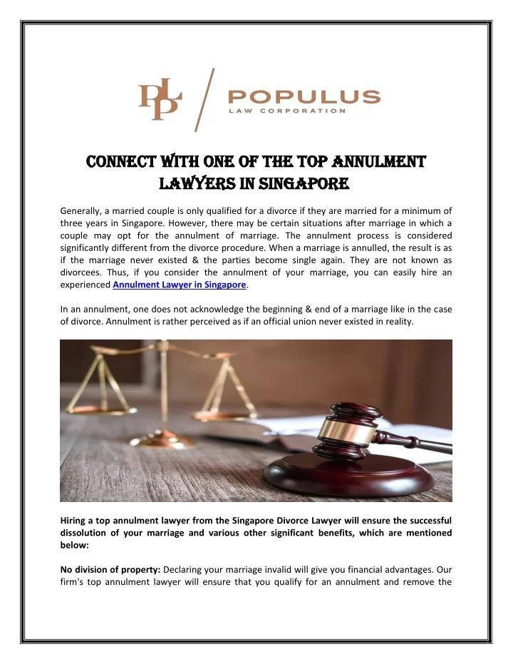 connect with one of the top annulment connect