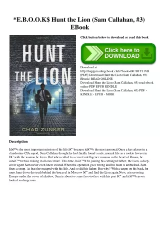 E.B.O.O.K$ Hunt the Lion (Sam Callahan  #3) EBook