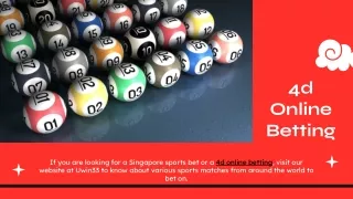 4d Online Betting