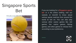 Singapore Sports Bet