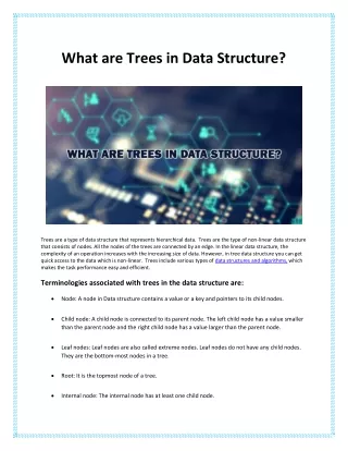 What are Trees in Data Structure