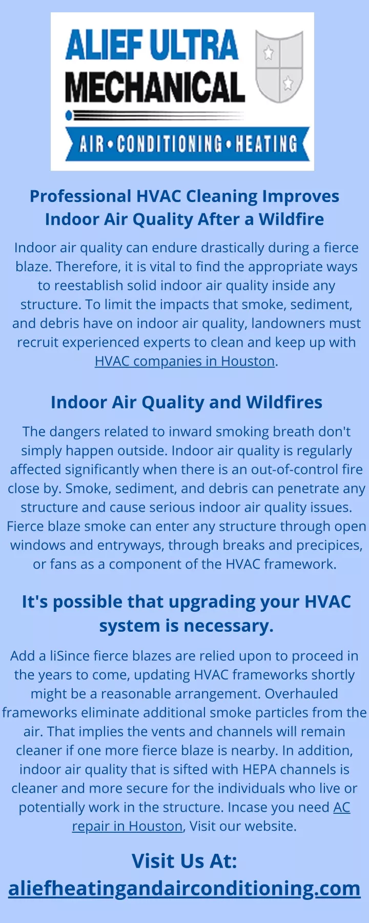 professional hvac cleaning improves indoor