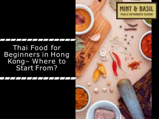 thai food for beginners in hong kong where