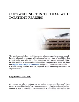copywriting tips to deal with copywriting tips