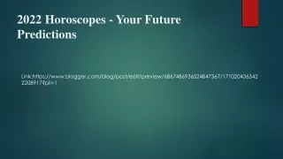 2022 Horoscopes - Your Future Predictions
