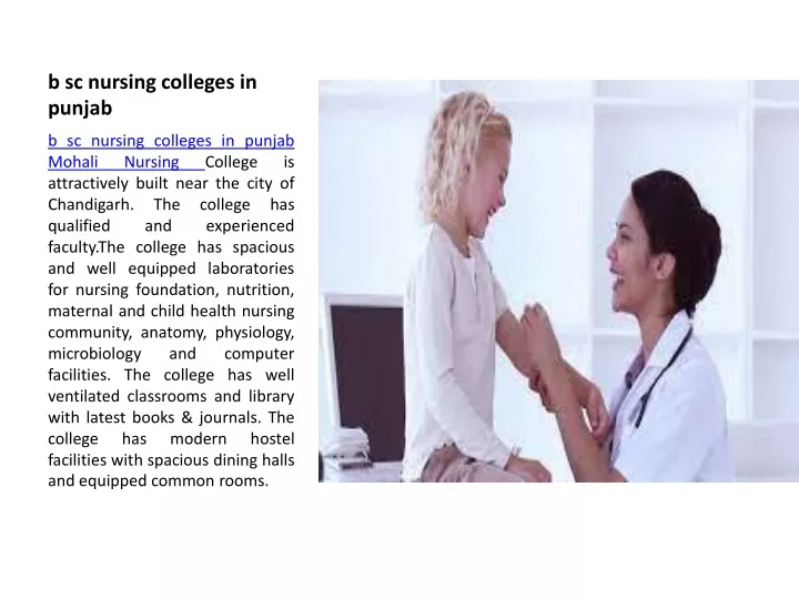 b sc nursing colleges in punjab