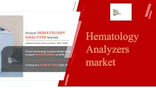 hematology analyzers market