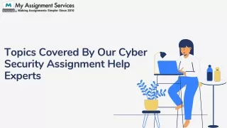 Topics Covered By Our Cyber Security Assignment Help Experts