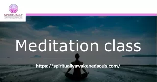 Online meditation class at Spiritually awakened souls