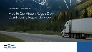 Mobile Car Aircon Regas & Air Conditioning Repair Services