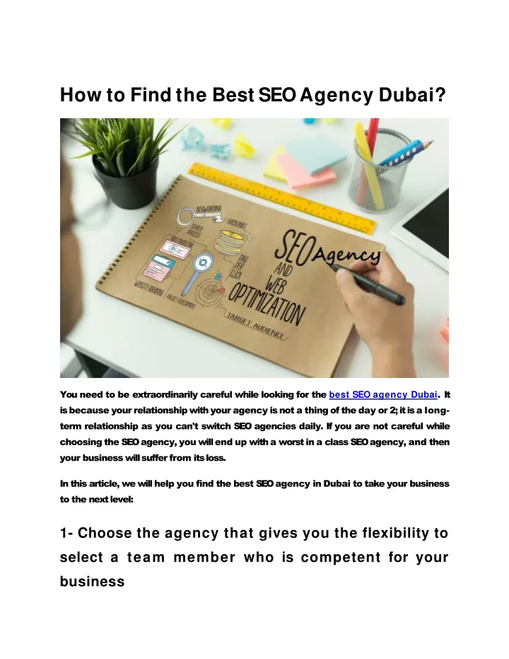 Ppt How To Find The Best Seo Agency Dubai 1 Converted Powerpoint Presentation Id11105738 8003