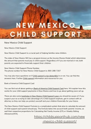 new mexico child support