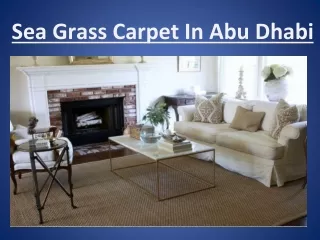 sea grass carpet in abu dhabi