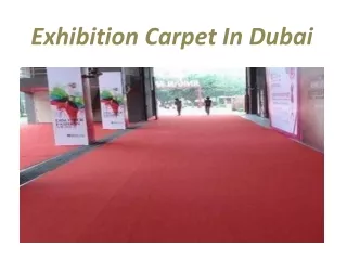exhibition carpet in dubai