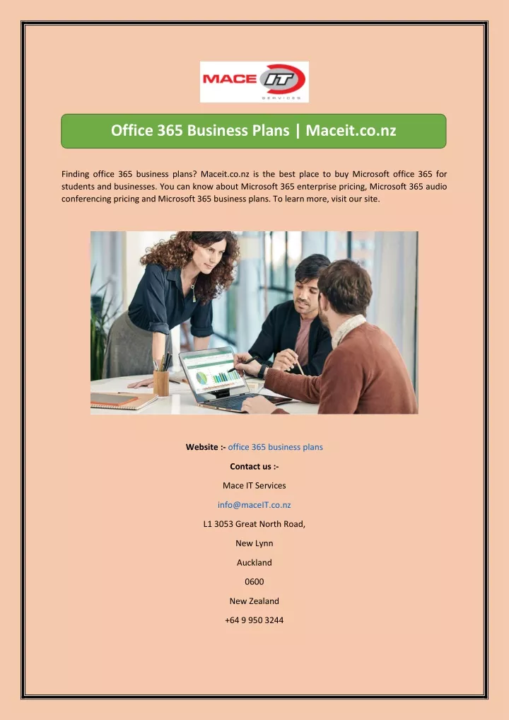 office 365 business plans maceit co nz