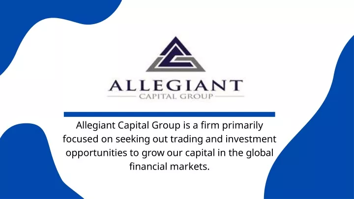 allegiant capital group is a firm primarily