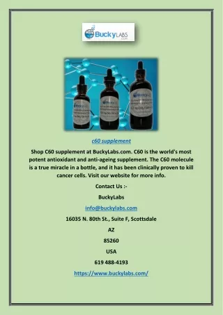 c60 supplement