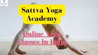 Best Online Yoga Classes In India - Sattva Yoga Academy