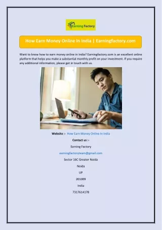 How Earn Money Online In India  Earningfactory.com-converted