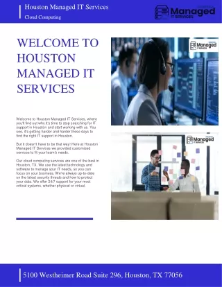 WELCOME TO HOUSTON MANAGED IT SERVICES - HOUSTON MANAGED IT SERVICES