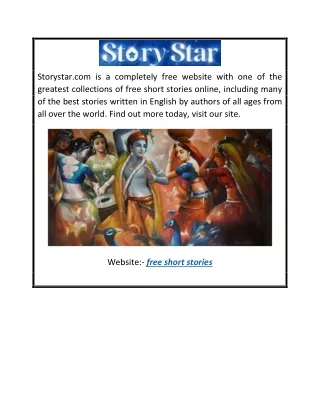Free Short Stories  Storystar