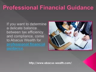 Professional Financial Guidance