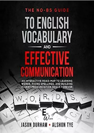 Kindle The No-BS Guide to English Vocabulary and Effective Communication (ENG Wizards, #1) Full