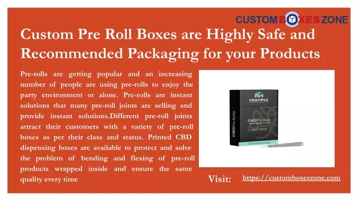 custom pre roll boxes are highly safe