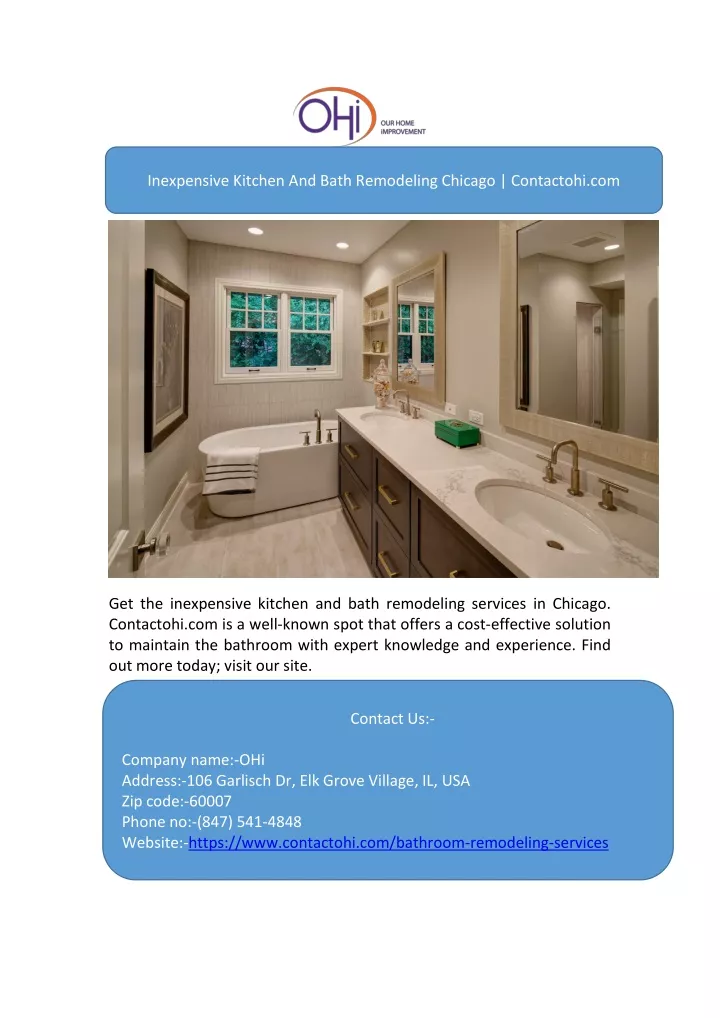 inexpensive kitchen and bath remodeling chicago