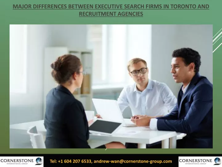major differences between executive search firms