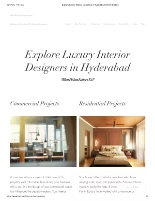 Luxury Interior Designers In Hyderabad