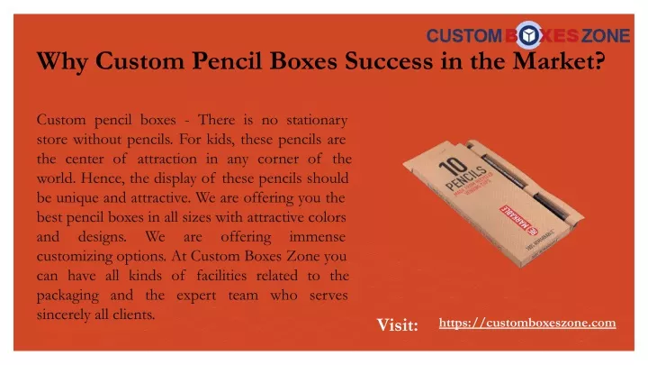 why custom pencil boxes success in the market