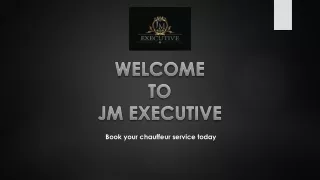 London Chauffeur Service for Corporate Events at JM EXECUTIVE