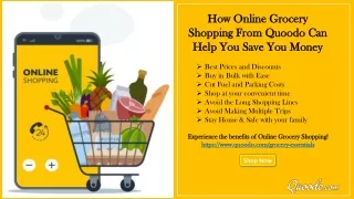 how online grocery shopping from quoodo can help