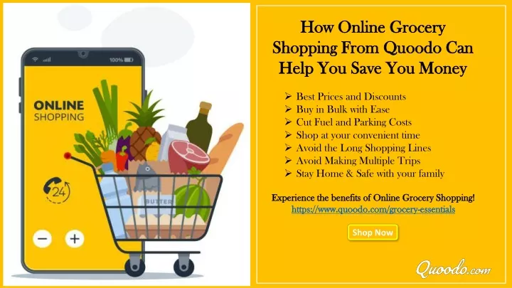 how online grocery shopping from quoodo can help