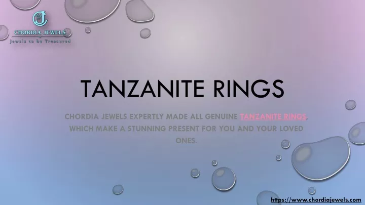 tanzanite rings