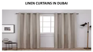 linen curtains in dubai