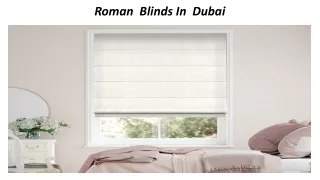 roman blinds in dubai