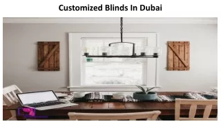 customized blinds in dubai