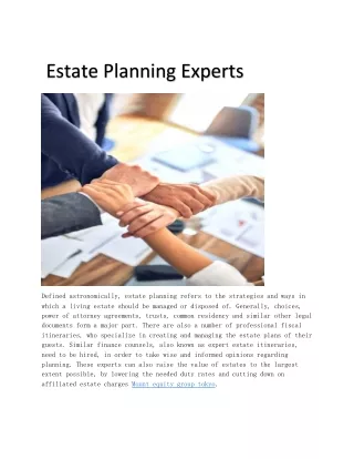 estate planning experts