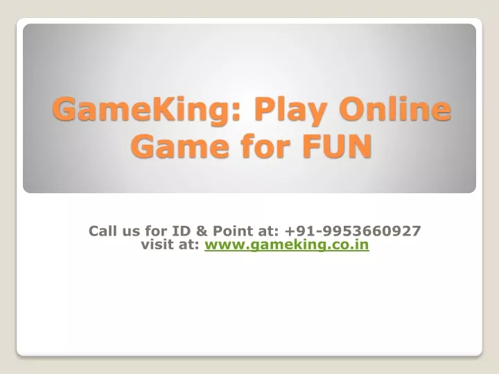 gameking play online game for fun