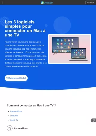 Les 3 logiciels simples pour connecter un Mac à une TV