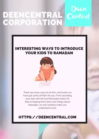 Interesting Ways To Introduce Your Kids To Ramadan